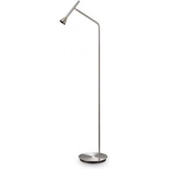 Lámpara de sobremesa Diesis Metal Niquel 1 bombilla 151cm con luz LED de lectura, temperatura de color 3000K