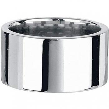 Edelstahlring Anillo Acero Inoxidable. Unisex Anillo Plateado S, Acero Inoxidable, An. 12 mm