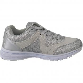 Plein Sport Silver Polyester Runner Jasmines Sneakers Shoes