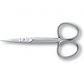 3 Claveles - Tijera Manicura Recta De 9 Cm Para Cutículas, 3,5, 38 g