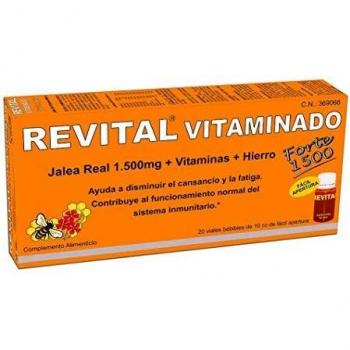 Revital Vitaminado Forte - Fórmula con 1.500 mg de Jalea Real y Vitaminas - 20 Viales