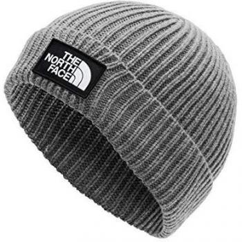 The North Face Logo Box Cuffed Beanie - Grey - Unisex One Size