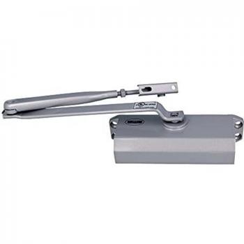 Amig - Cierrapuertas para Cierre Automático de Puertas de Peso Max 40 kg y Ancho Max 85 cm | De Aluminio Acabado en Plata | Evita Accidentes por Portazos o Corrientes de Aire | Incluye Tornillos