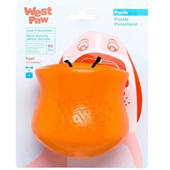 West Paw Zogoflex Orange Large Toppl Dog Toy