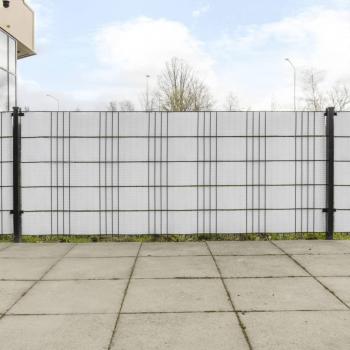 Toldo de balcón 5 uds ratán sintético 255x19 cm Color Marrón y negro, Antracita, Blanco