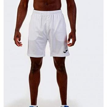 Joma Men's Master Bermuda Tennis Shorts, White, Medium
