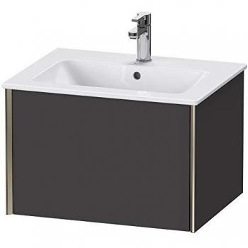 Mueble Bajo Lavabo Duravit XViu 61x40x48 cm, Mural, 1 Cajón, Champán Mate/Gris Mate
