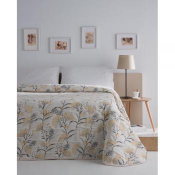 ETHERE Colcha algodón jacquard Zurek lino