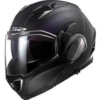 LS2 Valiant II Casco de Moto, Hombre, Negro Mate, XS