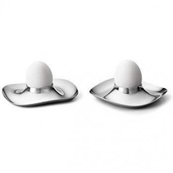 Georg Jensen Cobra Stainless Steel Egg Cup Set of 2