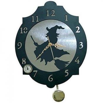 IMEX EL ZORRO El Zorro 11328-Reloj Bruja, 374 x 312 mm, Metal, Gris, 40x34x7 cm