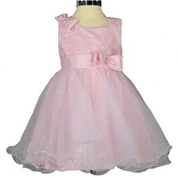 Samtlebe® - Girls - Vestido - trapecio - Básico - Sin mangas - para bebé niña rosa 29 W/28 L