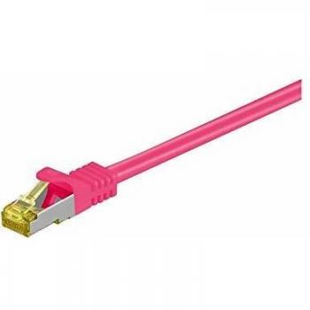 Cable de red S/FTP CAT7 2m Magenta