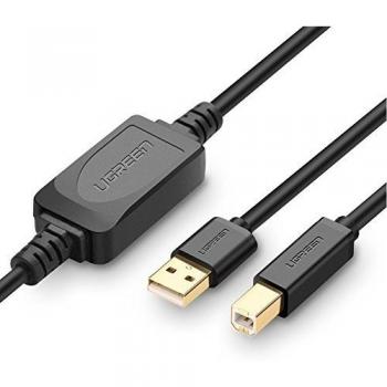 UGREEN 30FT USB Active Extension Cable 2.0 A to B Male to Male Printer Scanner Cable for PC, Mac, HP, Canon, Lexmark, Epson, Dell, Xerox, Samsung - 10 Meters