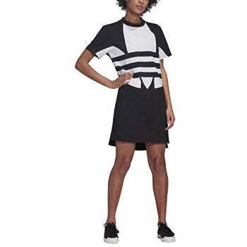 adidas Lrg Logo Dress Dress, Mujer, Black/White, 36