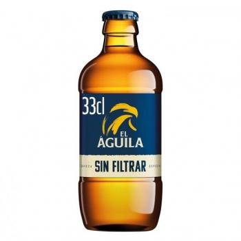 Cerveza El Águila Sin Filtrar Pack 12 Botellas 33 cl