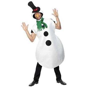 traje de muñeco de nieve con la bufanda