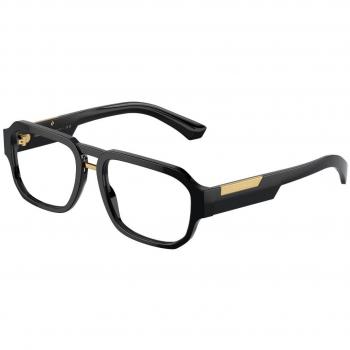 Dolce & Gabbana DG3389 501 Gafas Recetadas para Hombre Negras, Armazones para Hombre Negros, 53 Lentes Recetadas Para Hombre Negros