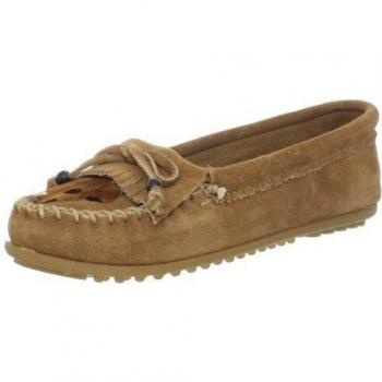 Minnetonka Feather Kilty - Mocasines para mujer, color brown, talla 38.5