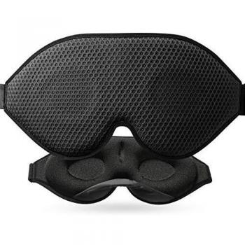 Antifaz para dormir Unimi absolute dark 3D, adecuada para hombres y mujeres, tejido transpirable, máscara para los ojos transpirable, correa para el hombro ajustable, viaje, siesta