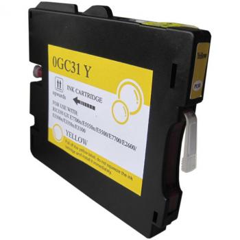 Cartucho de tinta amarilla compatible Ricoh GC31Y - Reemplaza 405691/405704