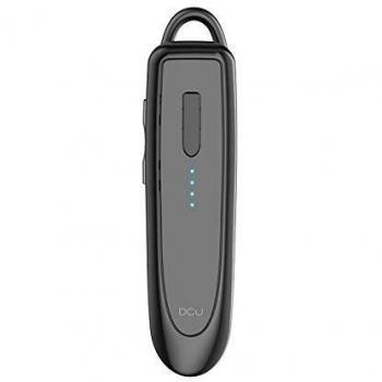 DCU Tecnologic | Auricular Mono Bluetooth 5.0 | Manos Libres | Inalámbrico | con Micrófono | Batería Larga Duración