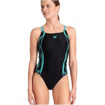 Bañador de mujer Arena Swim Pro Back con diseño gráfico