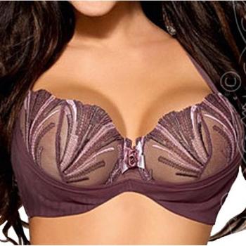 Axami - Sujetador básico - para mujer Morado morado
