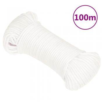 Cuerda de barco polipropileno blanco intenso 5 mm 100 m