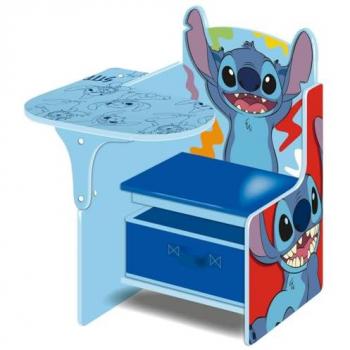 Silla Pupitre Con Contenedor Lilo & Stitch 52x60x50cm Producto Oficial Para Niños y Niñas ARDITEX Textil Madera