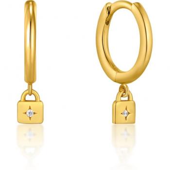 Pendientes de aro Ania Haie E032-01G Plata de ley Oro
