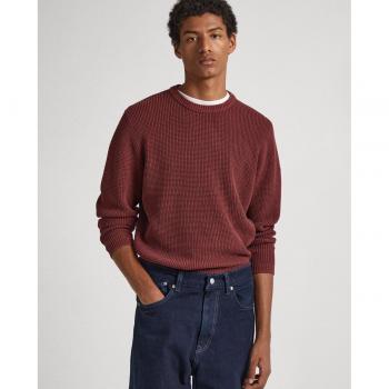Jersey Pepe Jeans Dean para Hombre en Color Granate con Cuello Redondo