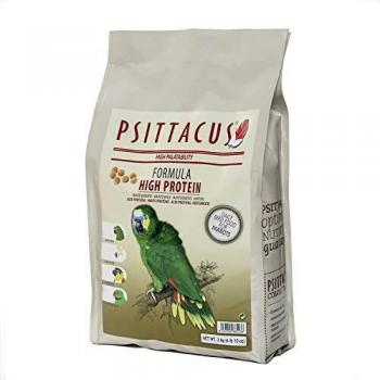 Psittacus High Protein 3 kg | Pienso Completo para Amazonas, Cacatúas y Cotorra de Kramer | Alimento Premium para Aves | 100% no-GMO