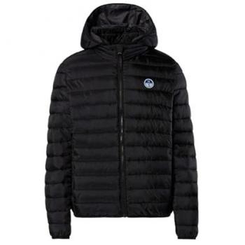 Chaqueta Acolchada con Capucha North Sails Skye para Hombre en Ripstop Reciclado - Negro 603307
