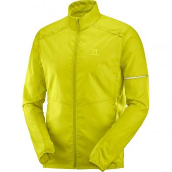 SALOMON Agile Wind Jkt Jacket, Hombre, Amarillo