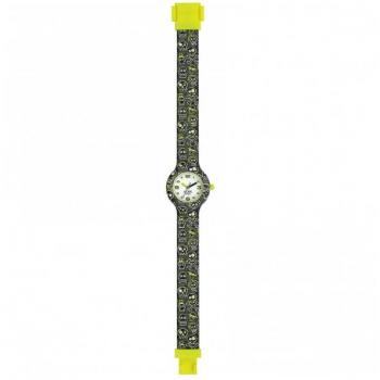 Reloj Infantil Hip Hop HWU0962 Ø 28 mm, diseño colorido, caja de plástico, correa de silicona ajustable, resistencia al agua hasta 30 metros, movimiento de cuarzo