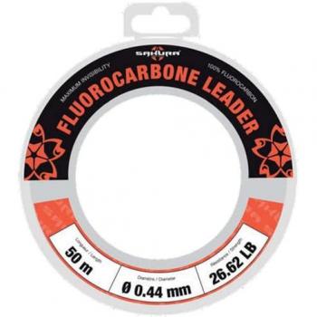 Sakura Línea Fluorocarbon Leader 50 M - Fluorocarbono - 0.942 mm - 107,58 LB Test - 48,90 Kg - Saplj40020.90-Cl