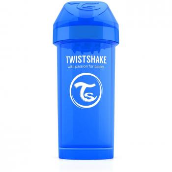 Twistshake 78069 Mug Kid Pastel 360 Botella cun Boquilla, 12 Meses +, Azul