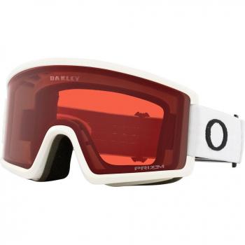 Oakley Target Line M Prizm Ski Goggles - Unisex Matte White with Rose Lens