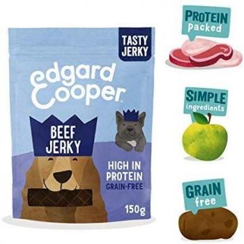 Edgard & Cooper Premios para Perros Sin Cereales Natural, 150grs Bolsas Biodegradables