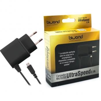 Biwond Ultra Speed - Cargador internacional para móvil, negro