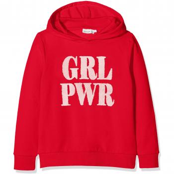 NAME IT Nkfluna LS BRU Hood Sweat Box, Capucha para Niñas, Rojo