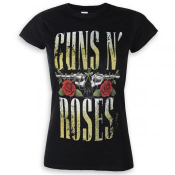 Guns N' Roses Women's Big Guns Metal T-Shirt - ROCK OFF XL