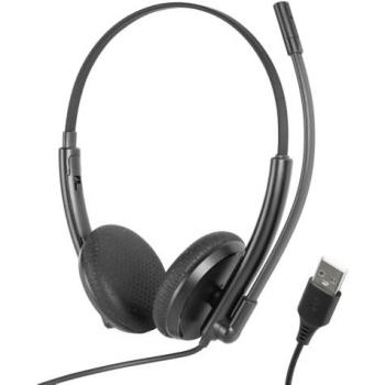 Webcam Gaming Iggual ENC 3030 y Auriculares Alámbricos USB con Cancelación de Ruido, Micrófono Rotativo 270º y Control de Volumen Integrado, Longitud de Cable 2,4 Met