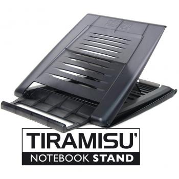 Soporte para Notebook Hamlet XTMS100 Tiramisu - Elevación de Monitor hasta 30 cm, Color Negro