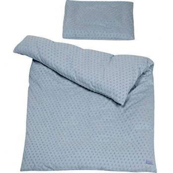 Juego de sábanas para cuna Lil Planet turquesa 100 x 135 cm - 2 piezas - Algodón orgánico - Certificado GOTS y Oeko-Tex 100