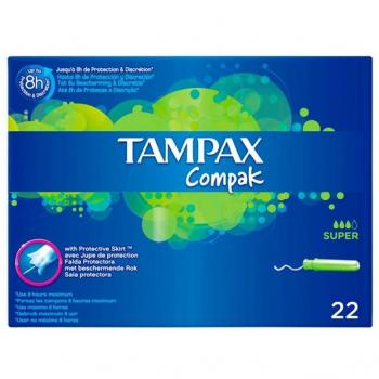 Tampax Compak Super Tampones con Aplicador, Pack Ahorro 120 Tampones (6 cajitas X 20 tampones) - Protección y Comodidad Durante Tu Periodo