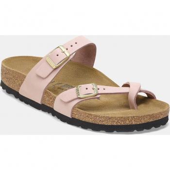 Sandalias planas Birkenstock Mayari de mujer en nobuck rosa