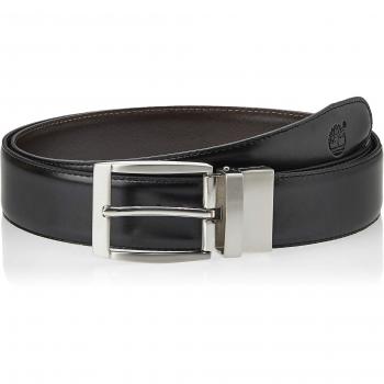 Timberland Reversible Leather Belt for Men - Brown, Size L