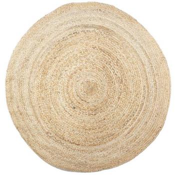 Alfombra de Felpudo Marrón de 100% Yute 120x120x1cm - Signes Grimalt By SIGRIS